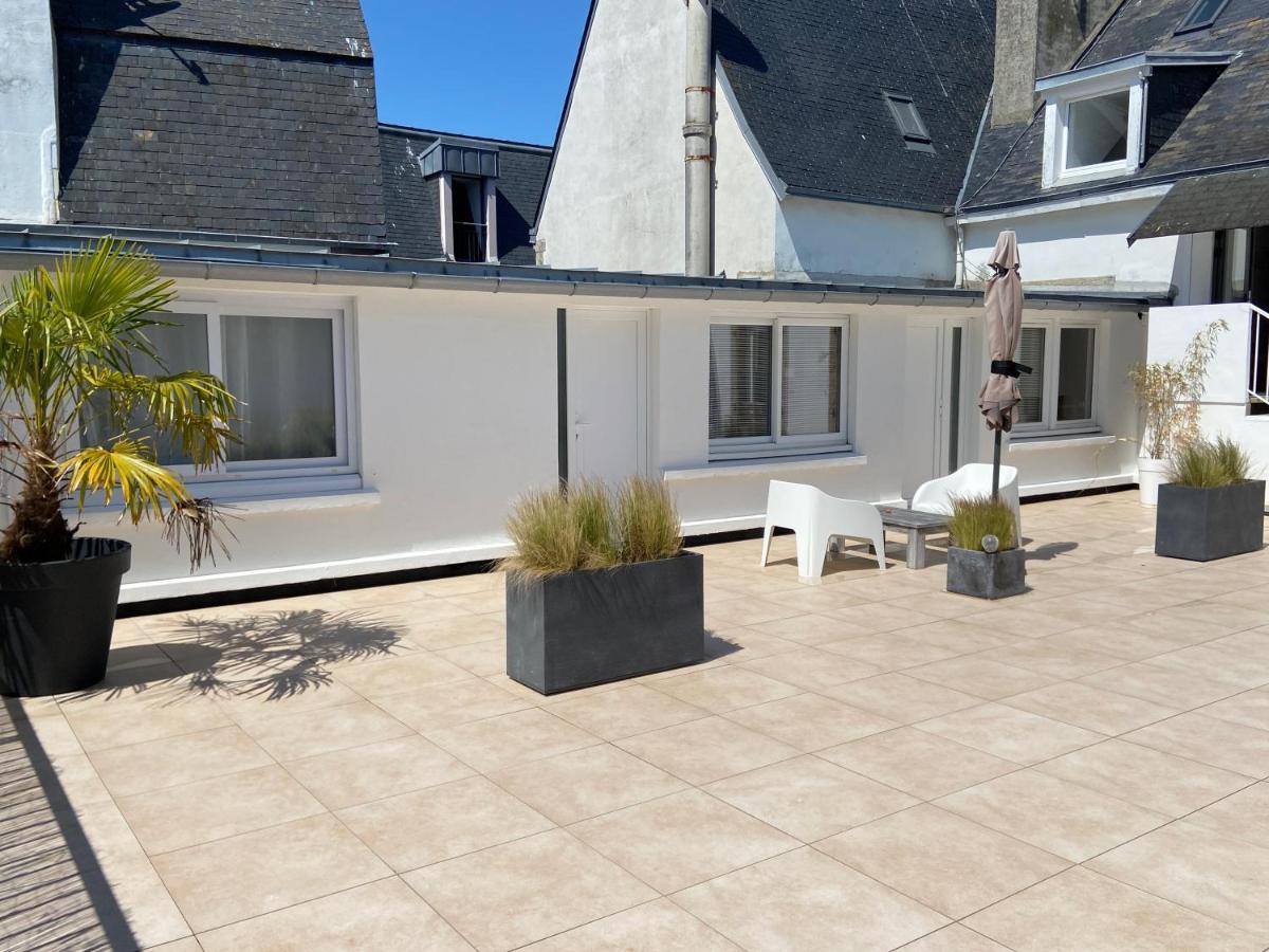 Votre Mini Maison En Plein Coeur Du Centre Ville -Terrasse - Et Parking Prive Sur Place Clos - Draps Et Menage Inclus Concarneau Zewnętrze zdjęcie